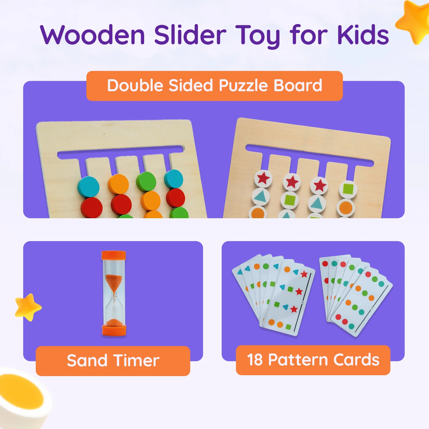 TinkerBox Color and Pattern Sliding Puzzle Game - Image 3
