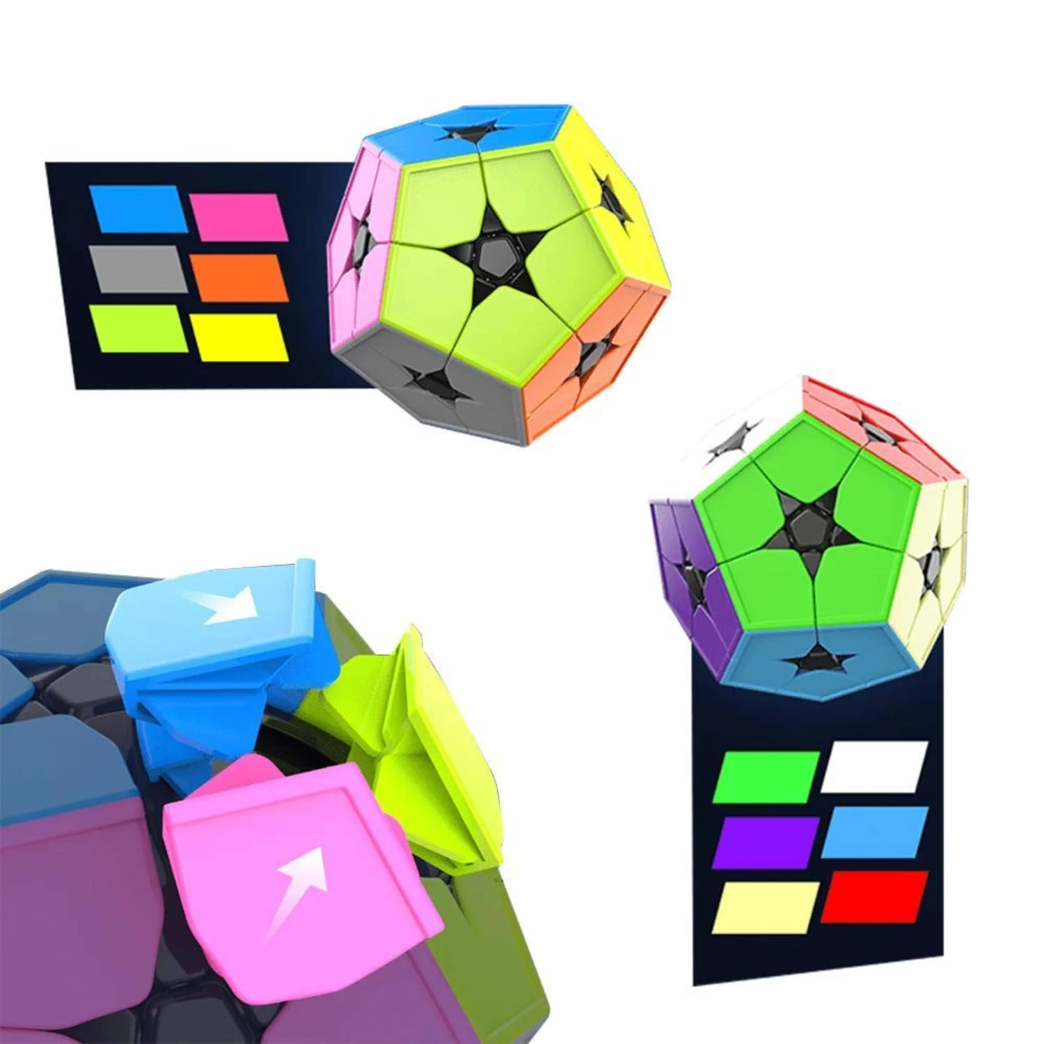 Cubelelo Drift 2x2 Megaminx & 3x3 Megaminx Puzzle Cube Combo - Image 7