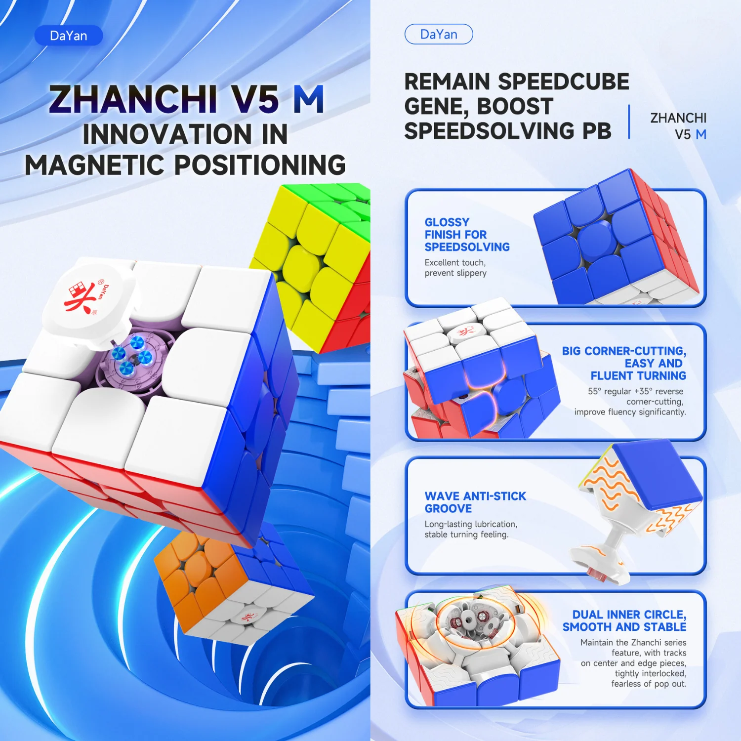 DaYan ZhanChi v5 M 3x3 (Magnetic) - Image 7
