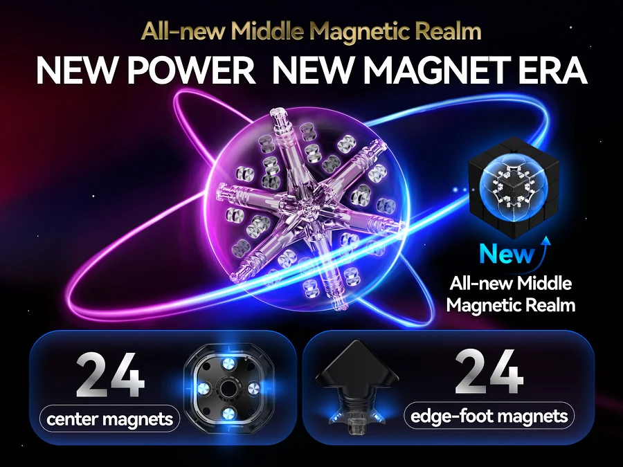 GAN 16 3x3 Max (Magnetic, MagLev, Core Magnets, UV Coated) - Image 5