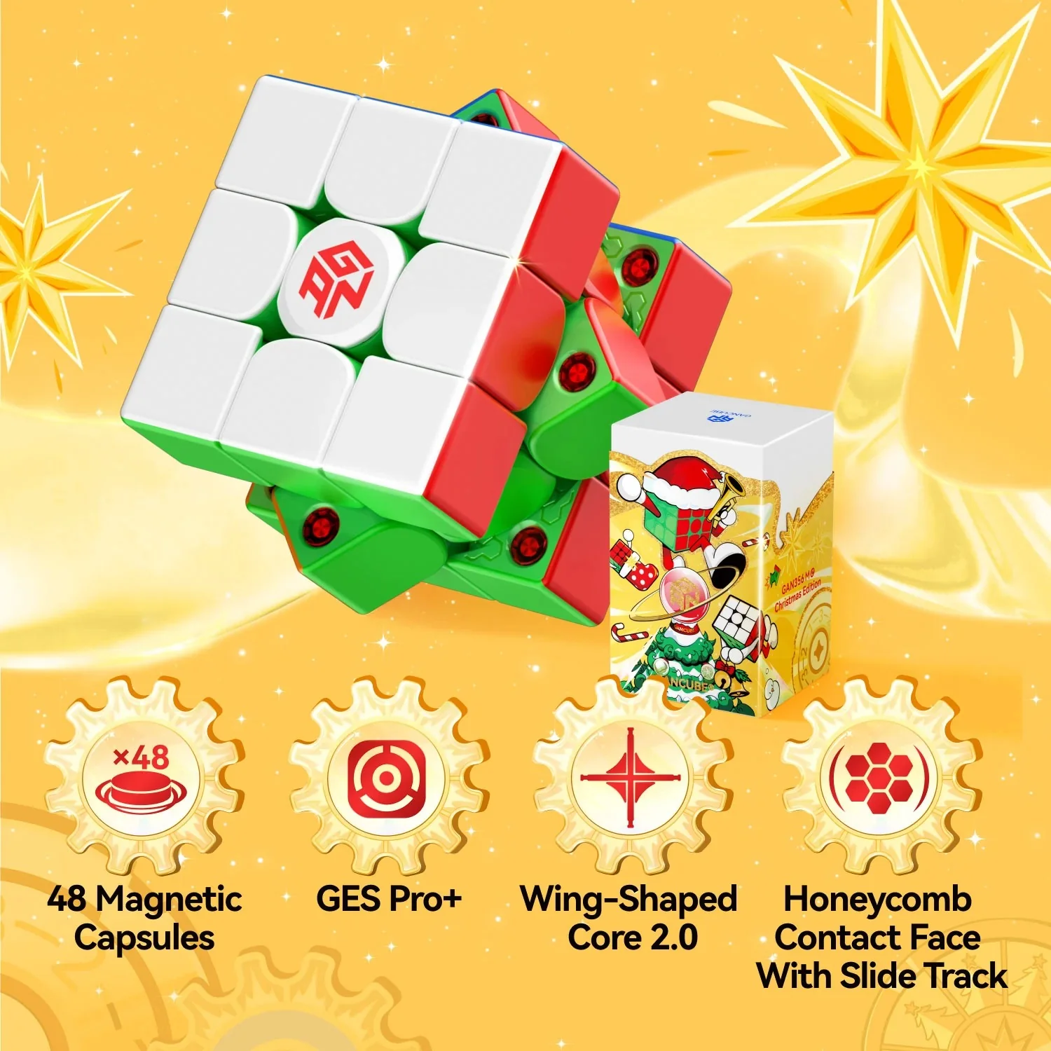 GAN 356 ME 3x3 - Limited Christmas Edition (Magnetic) - Image 8