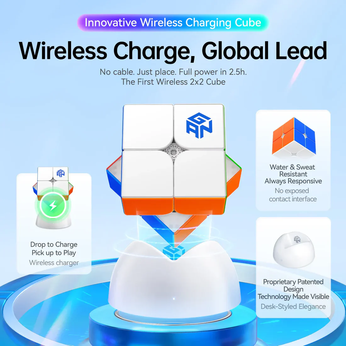 GAN 251 2x2 ui UV Smart Cube - Image 8