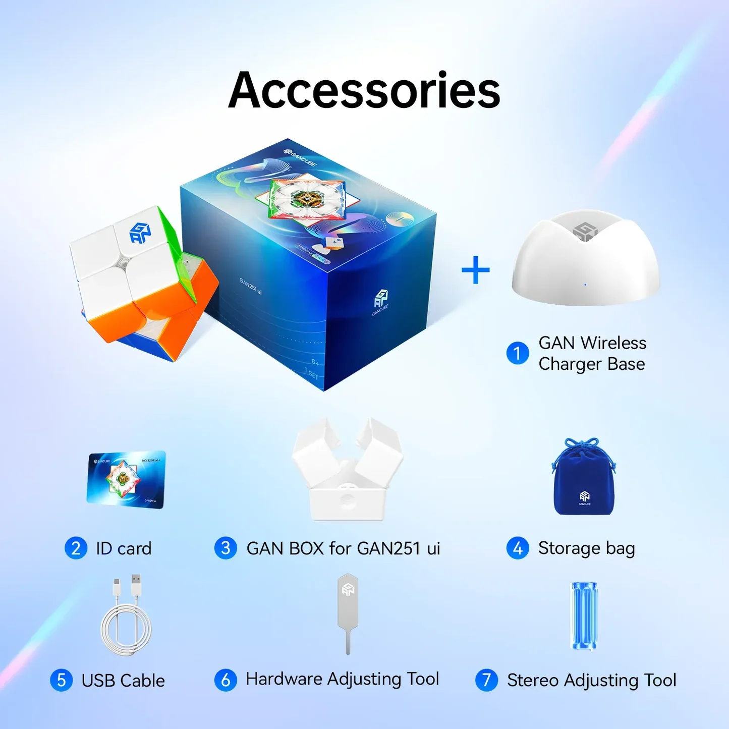 GAN 251 2x2 ui UV Smart Cube - Image 9