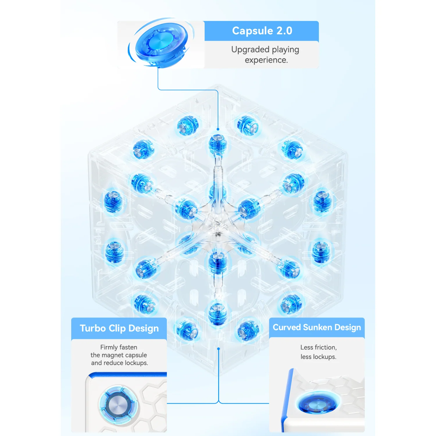 GAN 356 M E v2 3x3 Frosted - Image 6