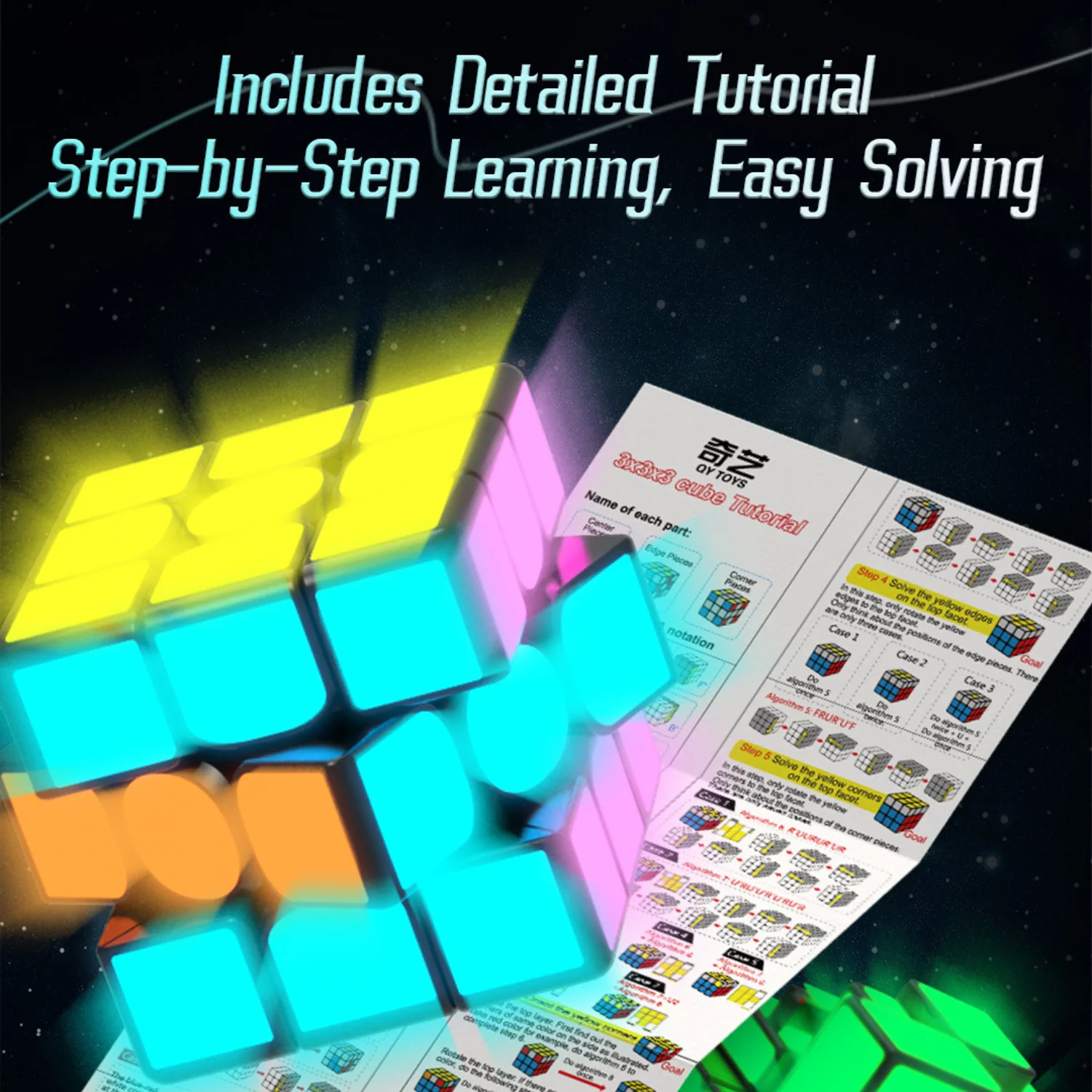 QiYi 3x3 Cube (Fluorescent stickers) - Image 4