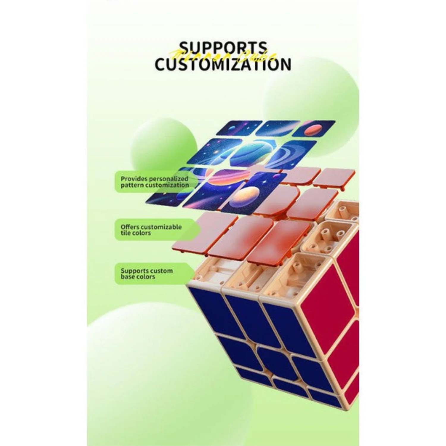 QiYi 3x3 Mirror Magnetic (Tiled) Cube - Image 2