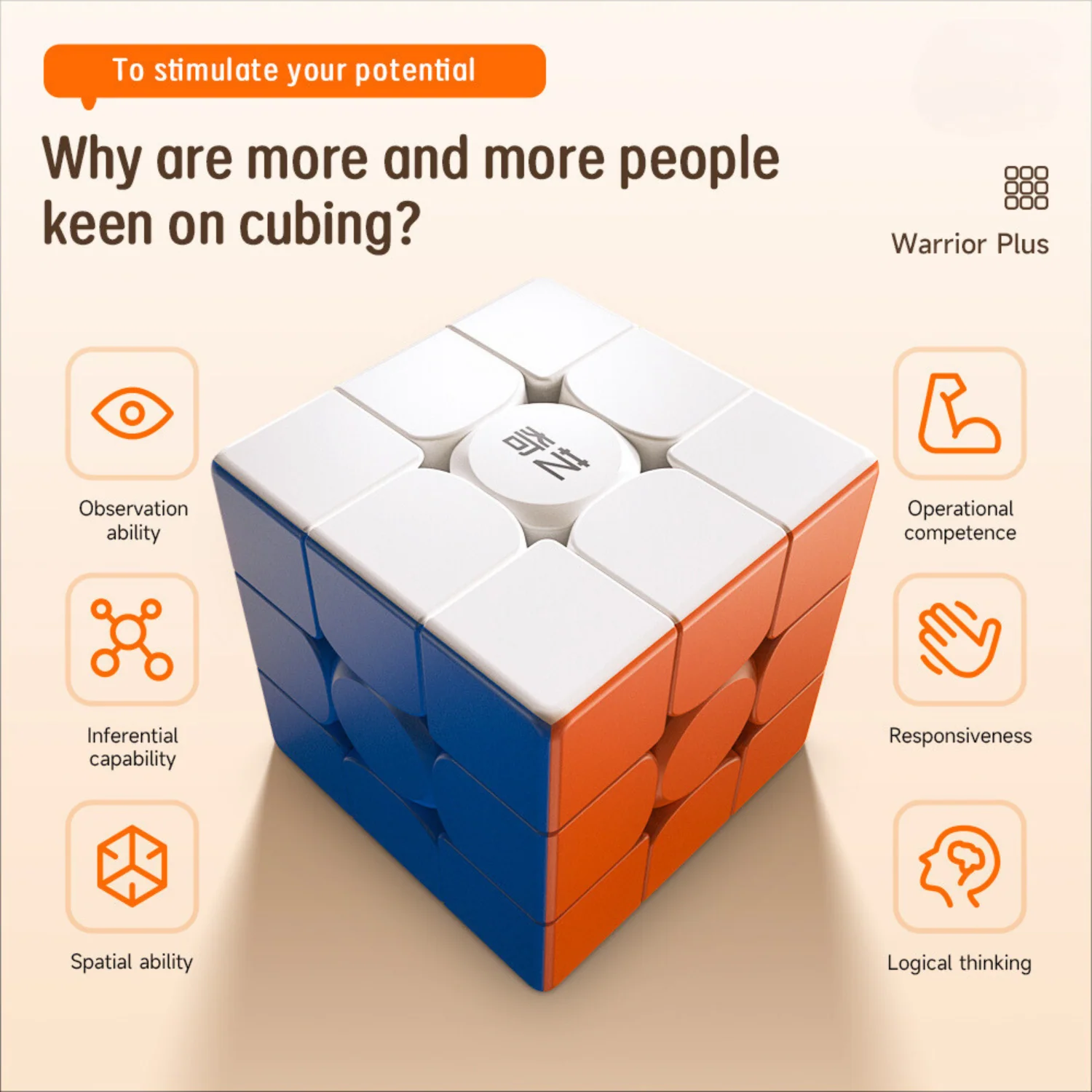 QiYi Warrior Plus 3x3 (18.8 cms) - Image 8