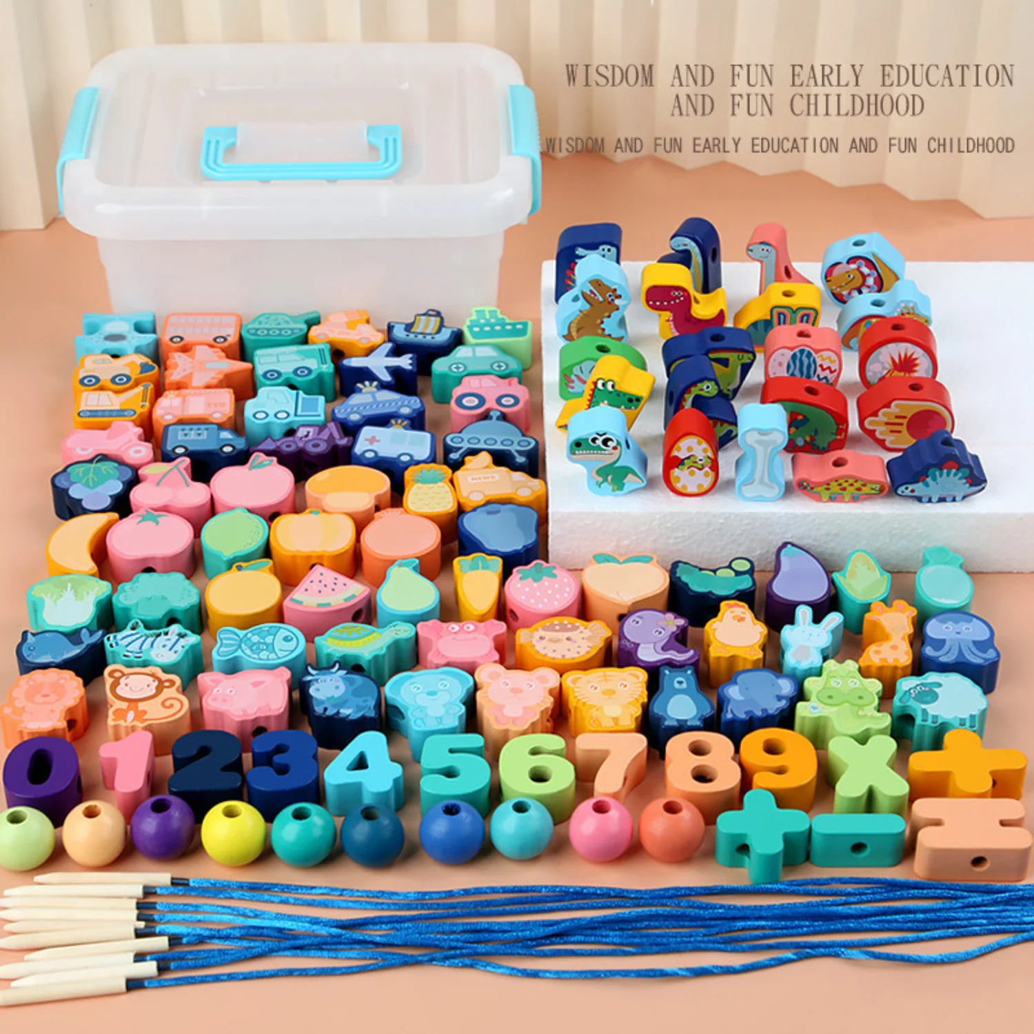Wooden Beads Lacing Game - Image 2