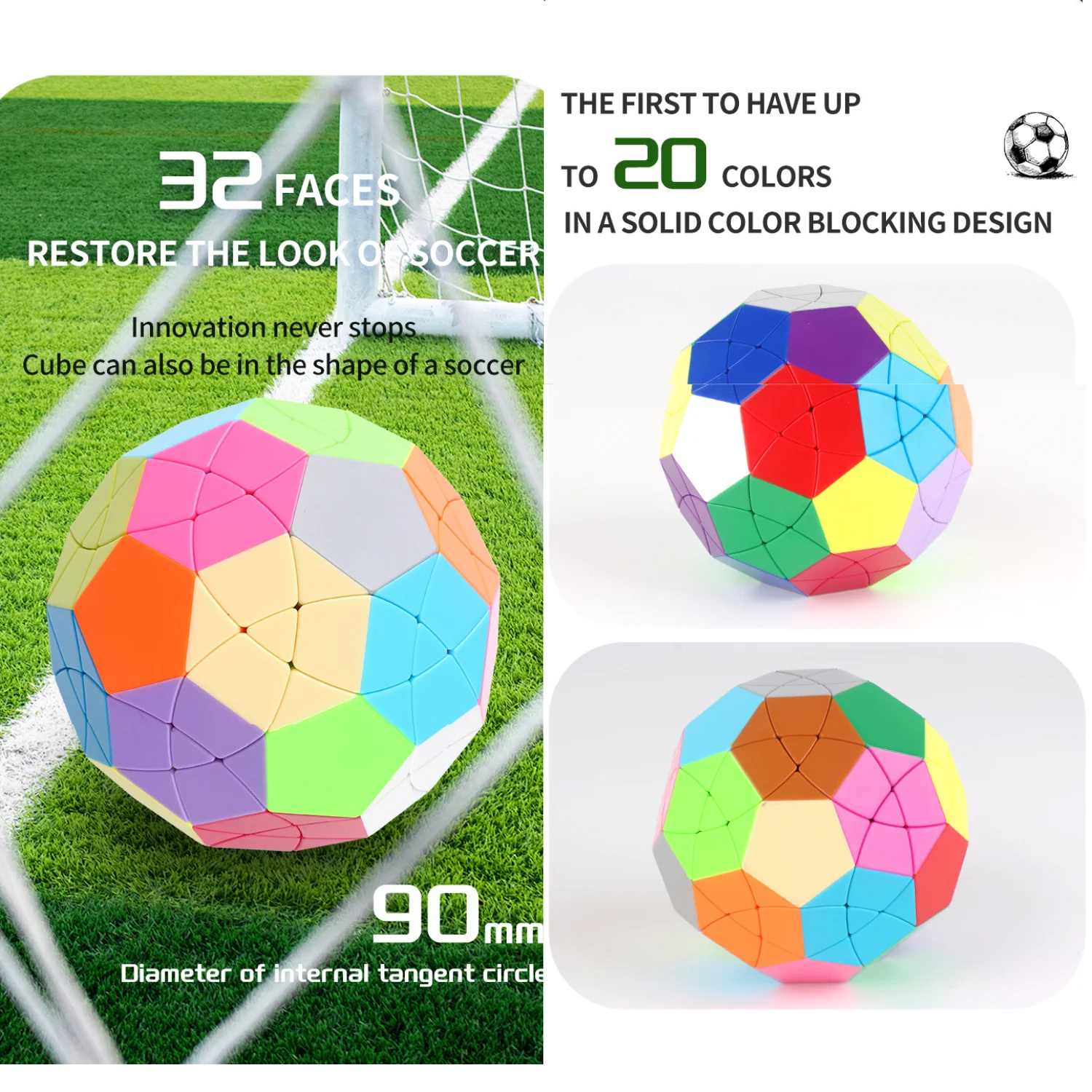 YuXin 12 Axis Soccer Megaminx - Image 6